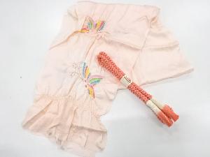 リサイクル　正絹　絞り蝶模様振袖用帯揚げ・帯締めセット